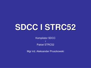 SDCC I STRC52