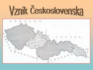 Vznik Československa