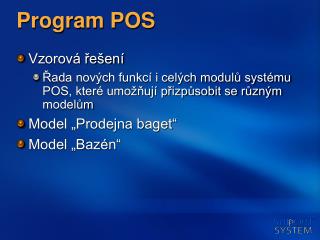 Program POS