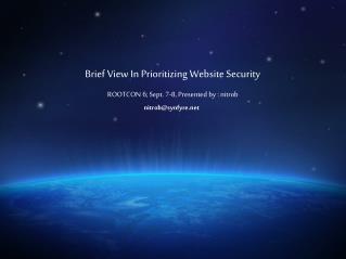 Brief View In Prioritizing Website Security