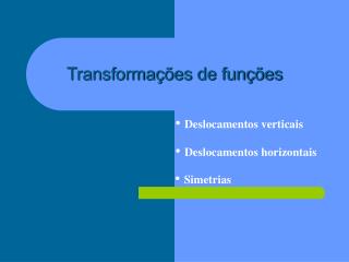 Transformações de funções