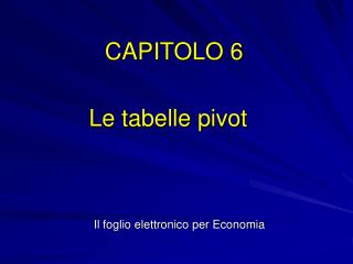 CAPITOLO 6