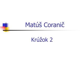 Matúš Coranič