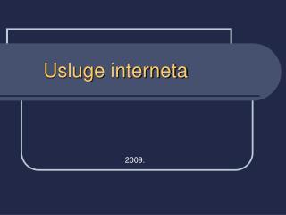 Usluge interneta