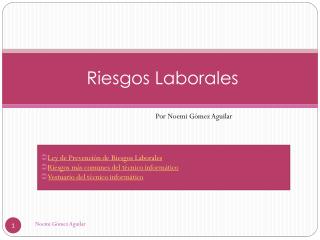 Riesgos Laborales