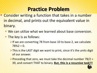 Practice Problem