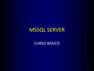 MSSQL SERVER