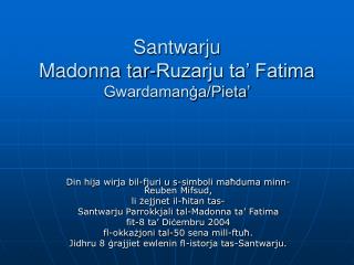Santwarju Madonna tar-Ruzarju ta’ Fatima Gwardamanġa/Pieta’