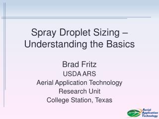 Spray Droplet Sizing – Understanding the Basics