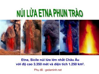 NÚI LỬA ETNA PHUN TRÀO