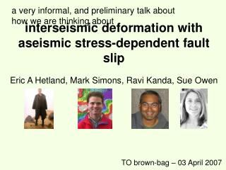 interseismic deformation with aseismic stress-dependent fault slip