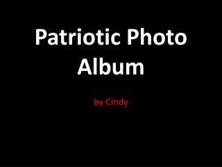 Patriotic Photo Album