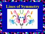 Lines of Symmetry