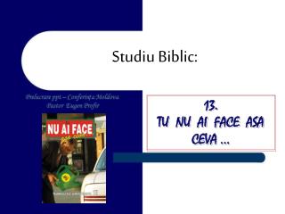 Studiu Biblic: