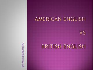 American English vs British English