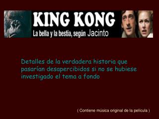 ( Contiene música original de la película )