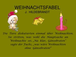 WEIHNACHTSFABEL J. HILDEBRANDT