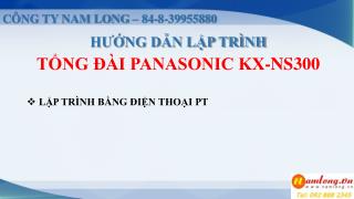 CÔNG TY NAM LONG – 84-8-39955880