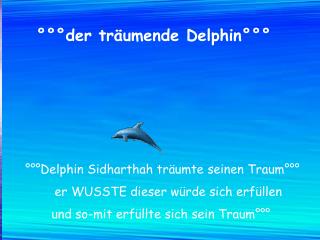 °°°der träumende Delphin°°°