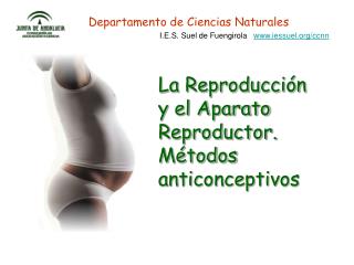 La Reproducción y el Aparato Reproductor. Métodos anticonceptivos
