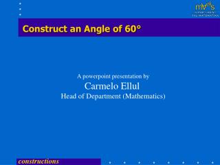 Construct an Angle of 60°