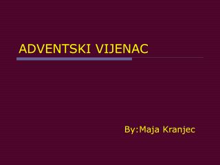 ADVENTSKI VIJENAC