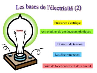 Les bases de l'électricité (2)