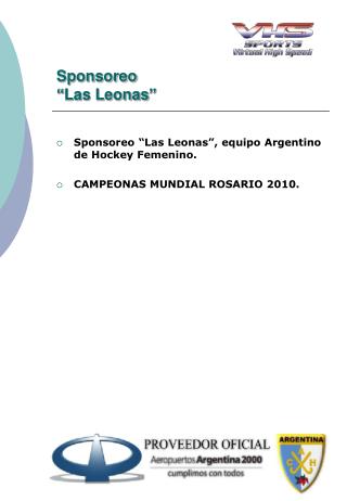 Sponsoreo “Las Leonas”