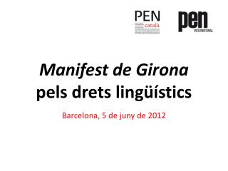 Manifest de Girona pels drets lingüístics