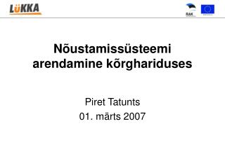 Nõustamissüsteemi arendamine kõrghariduses