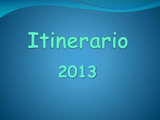 Itinerario