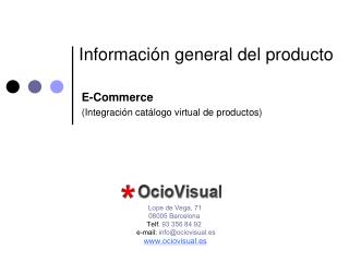 Información general del producto