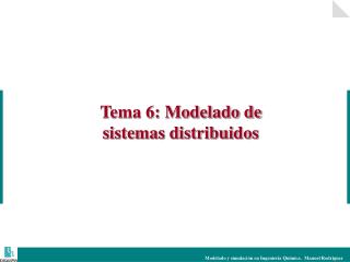 Tema 6: Modelado de sistemas distribuidos