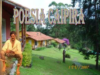 POESIA CAIPIRA