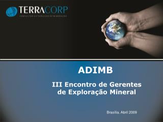 III Encontro de Gerentes de Exploração Mineral