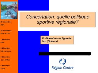 Concertation: quelle politique sportive régionale?