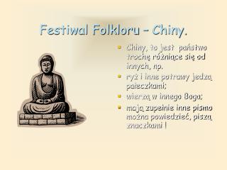 Festiwal Folkloru – Chiny.