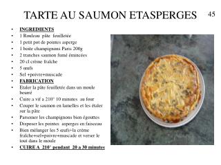 TARTE AU SAUMON ETASPERGES