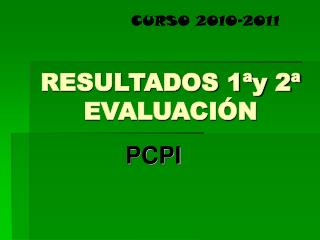 RESULTADOS 1ªy 2ª EVALUACIÓN