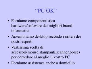 “PC OK”