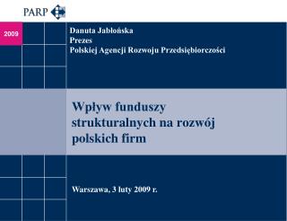 Wpływ funduszy strukturalnych na rozwój polskich firm