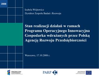 Izabela Wójtowicz Dyrektor Zespołu Badań i Rozwoju