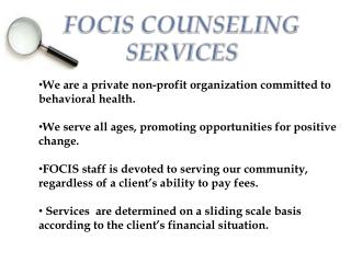 FOCIS COUNSELING SERVICES