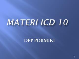 Materi ICD 10