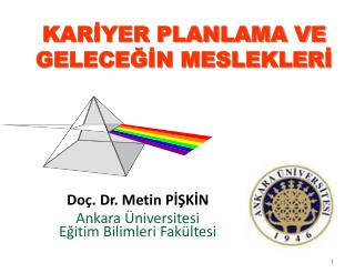 KARİYER PLANLAMA VE GELECEĞİN MESLEKLERİ