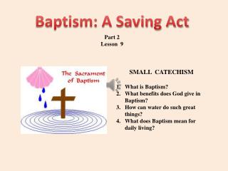 Baptism: A Saving Act