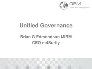 Unified Governance