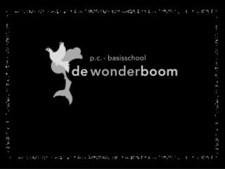 Het team en de leerlingen van De Wonderboom Wensen u prettige feestdagen en een gelukkig 2013