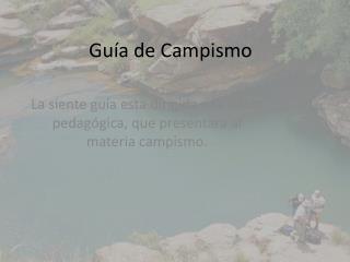 Guía de Campismo