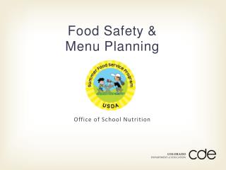 Food Safety &amp; Menu Planning